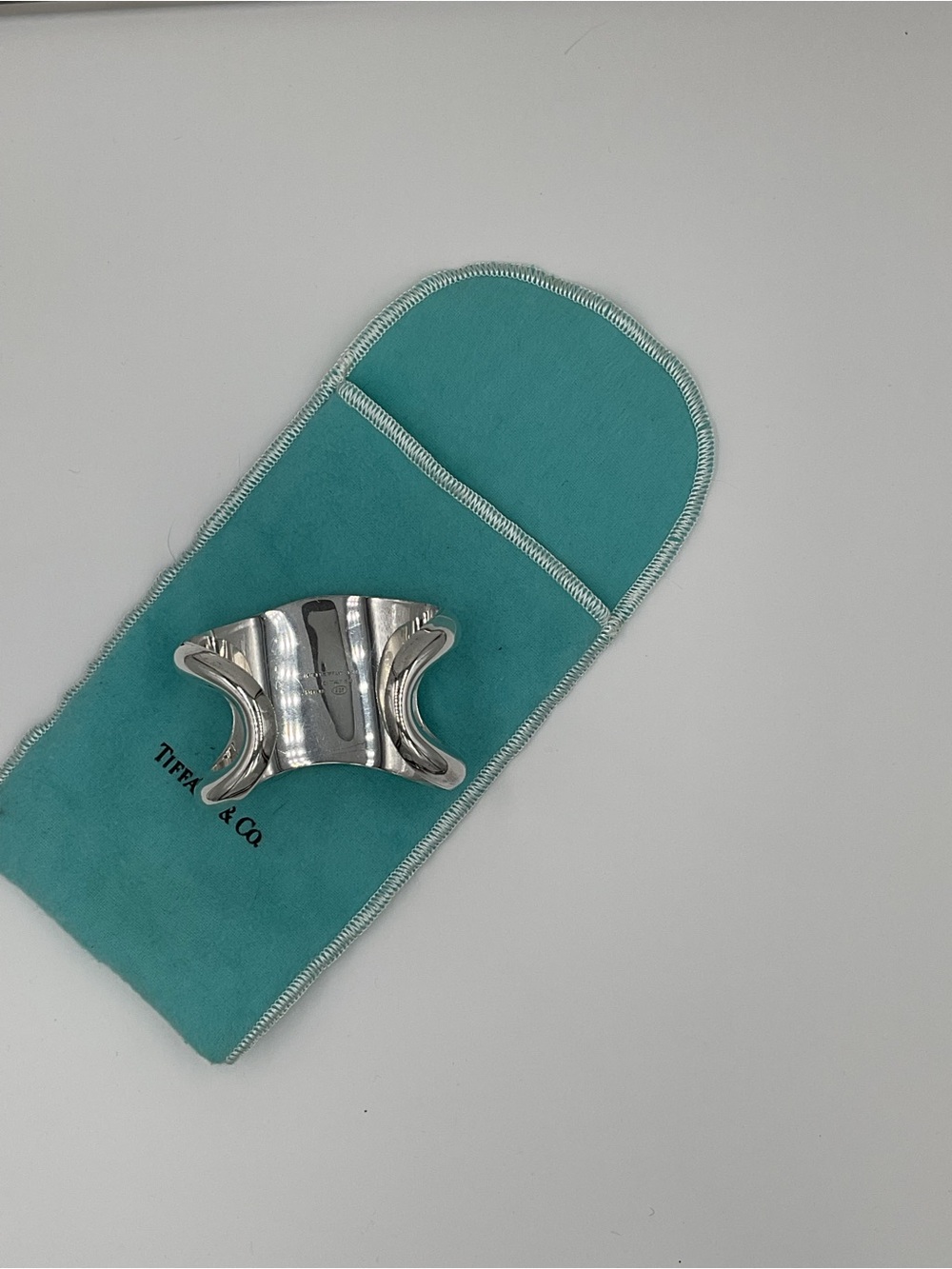 Elsa Peretti Tiffany & Co. Vintage Bone Cuff With Cut-Outs